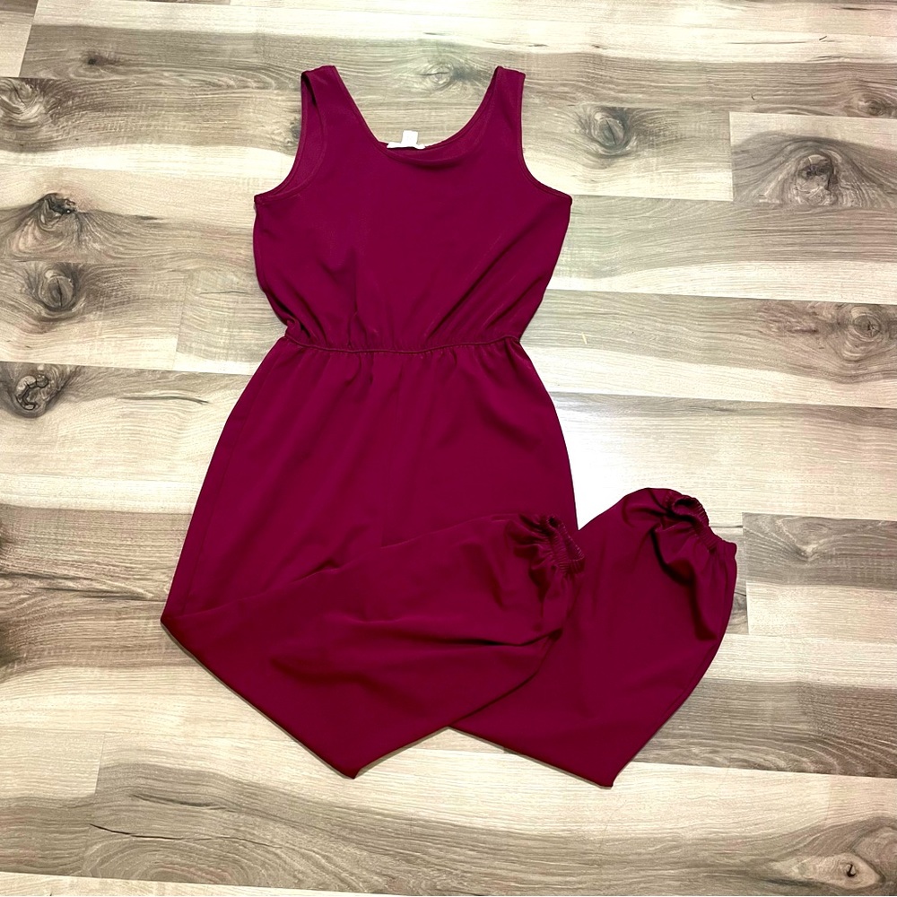 Maroon Jumpsuit Size Medium